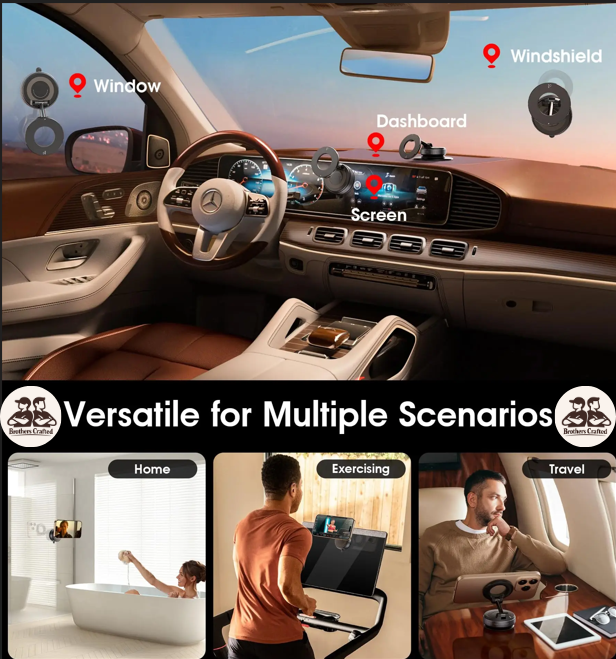 GripMate Multi‑Angle Magnetic Phone Mount